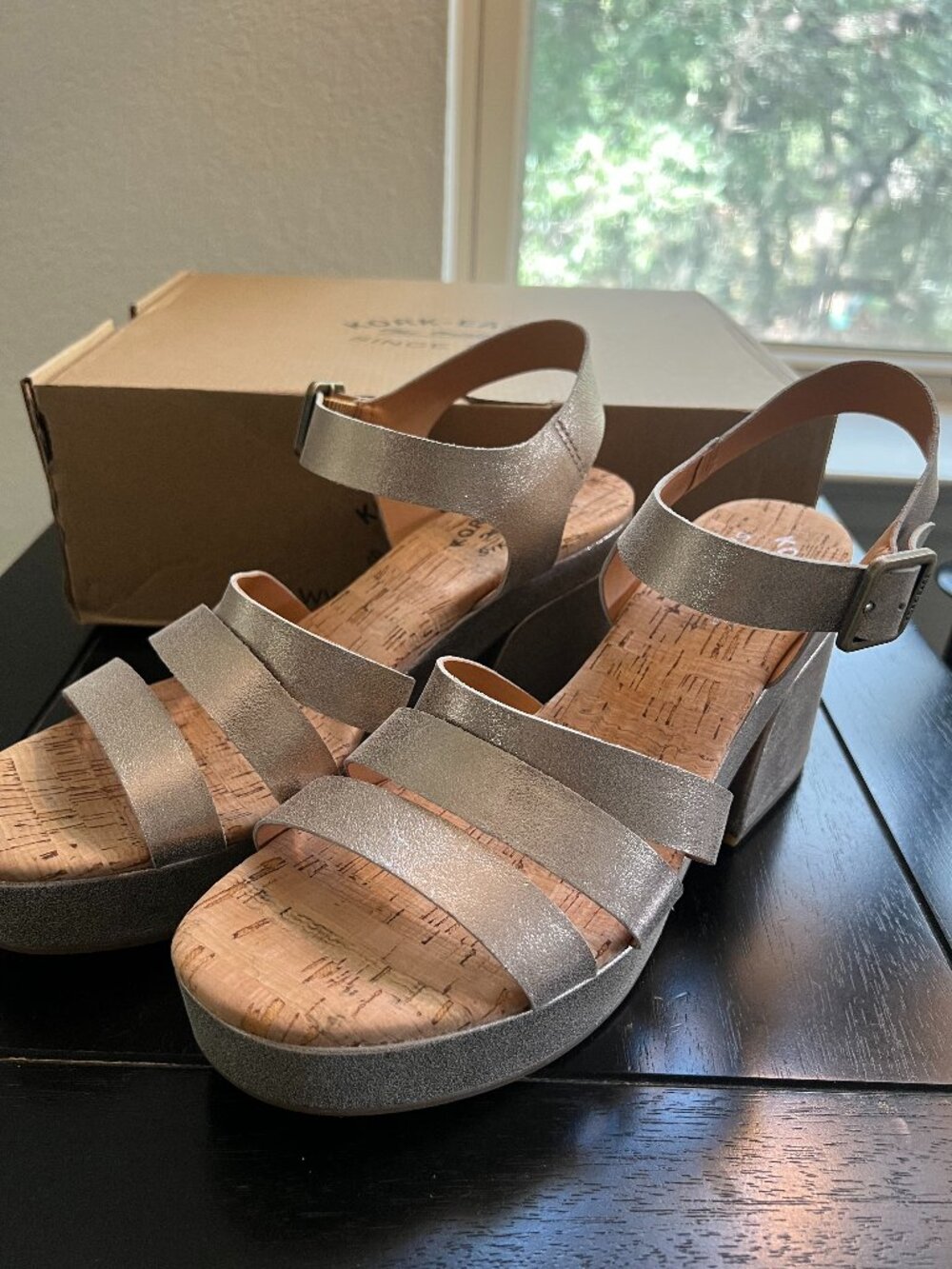 Kork-Ease Metallic Pasha Sandal